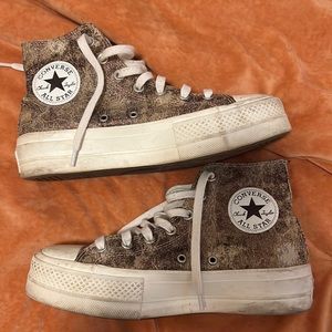 platform converse brown